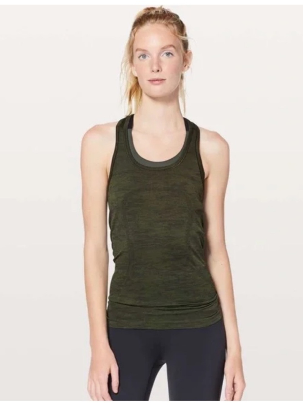 lululemon athletica Olive Green Racerback Tank